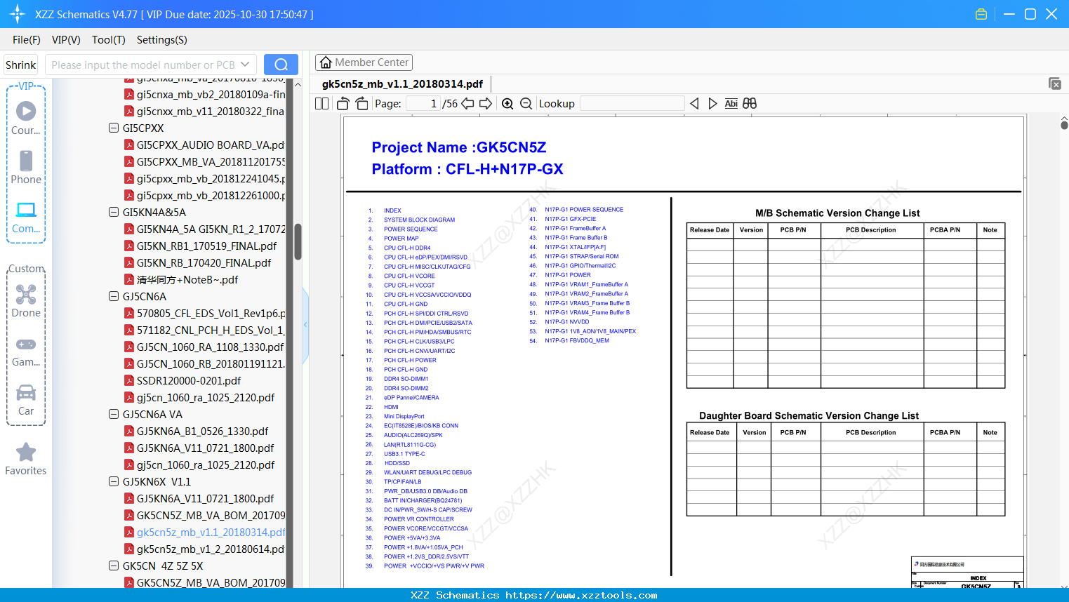 Laptop Mechrevo Gk5cn5z_mb_v1.1_20180314
